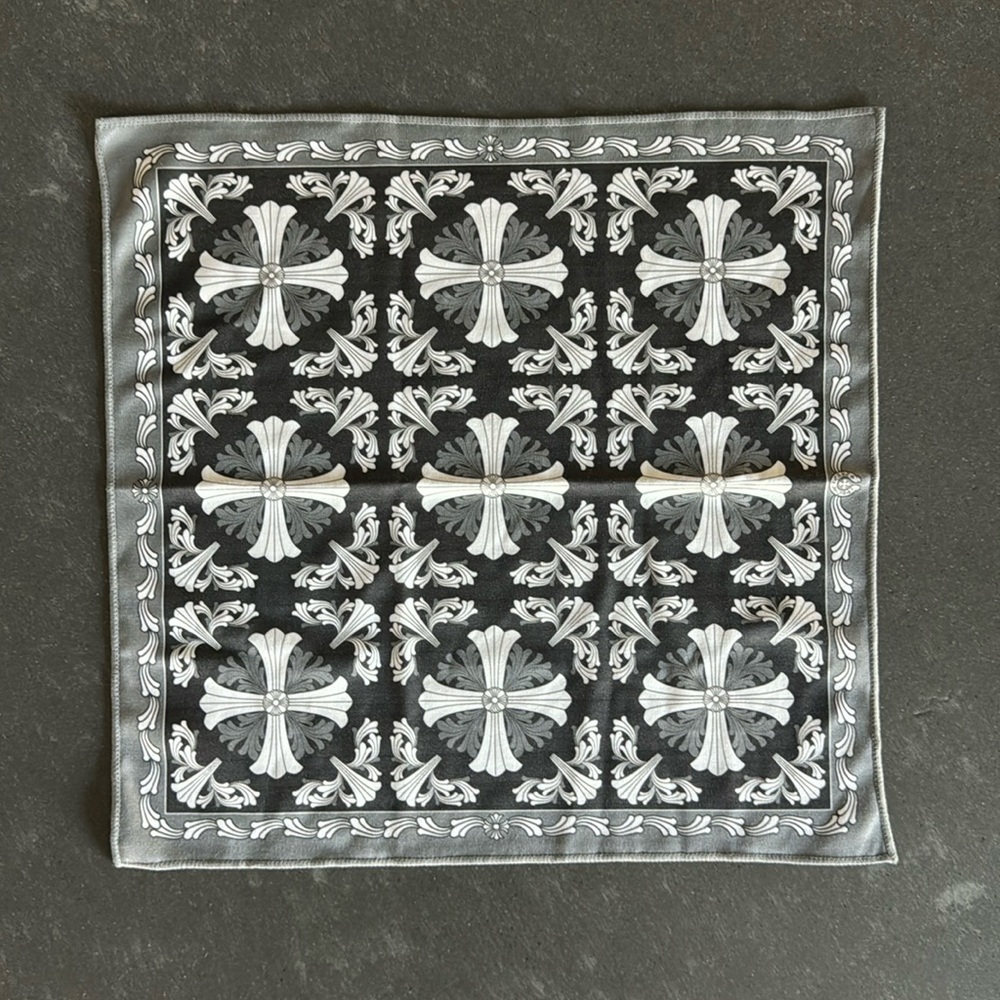Chrome Hearts Handkerchief 11.5” by 11.5”
